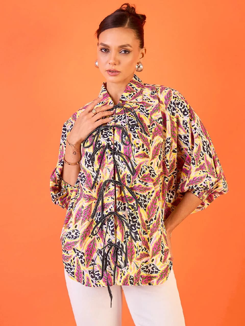 Women's Multicolor Casual Printed Regular Fit Shirt