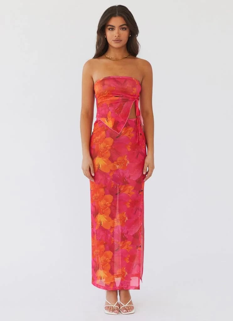 Women's Multicolor Party Printed Skinny Fit Dress