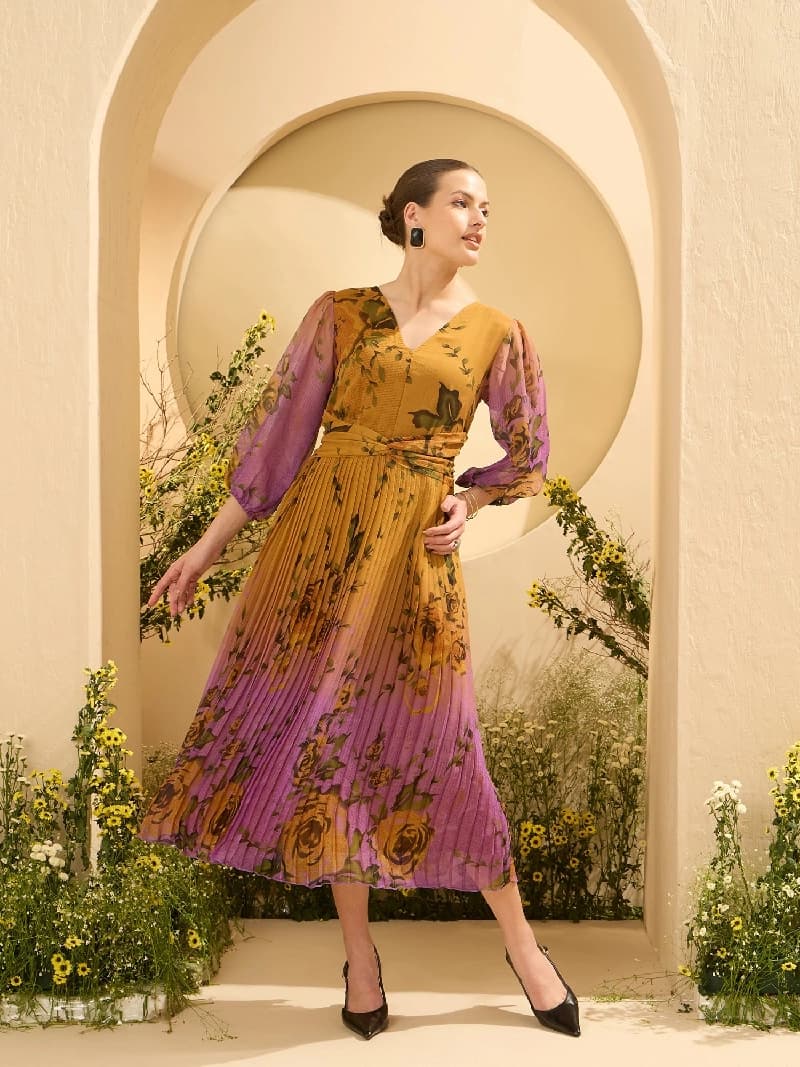 Women's Yellow Party Dress