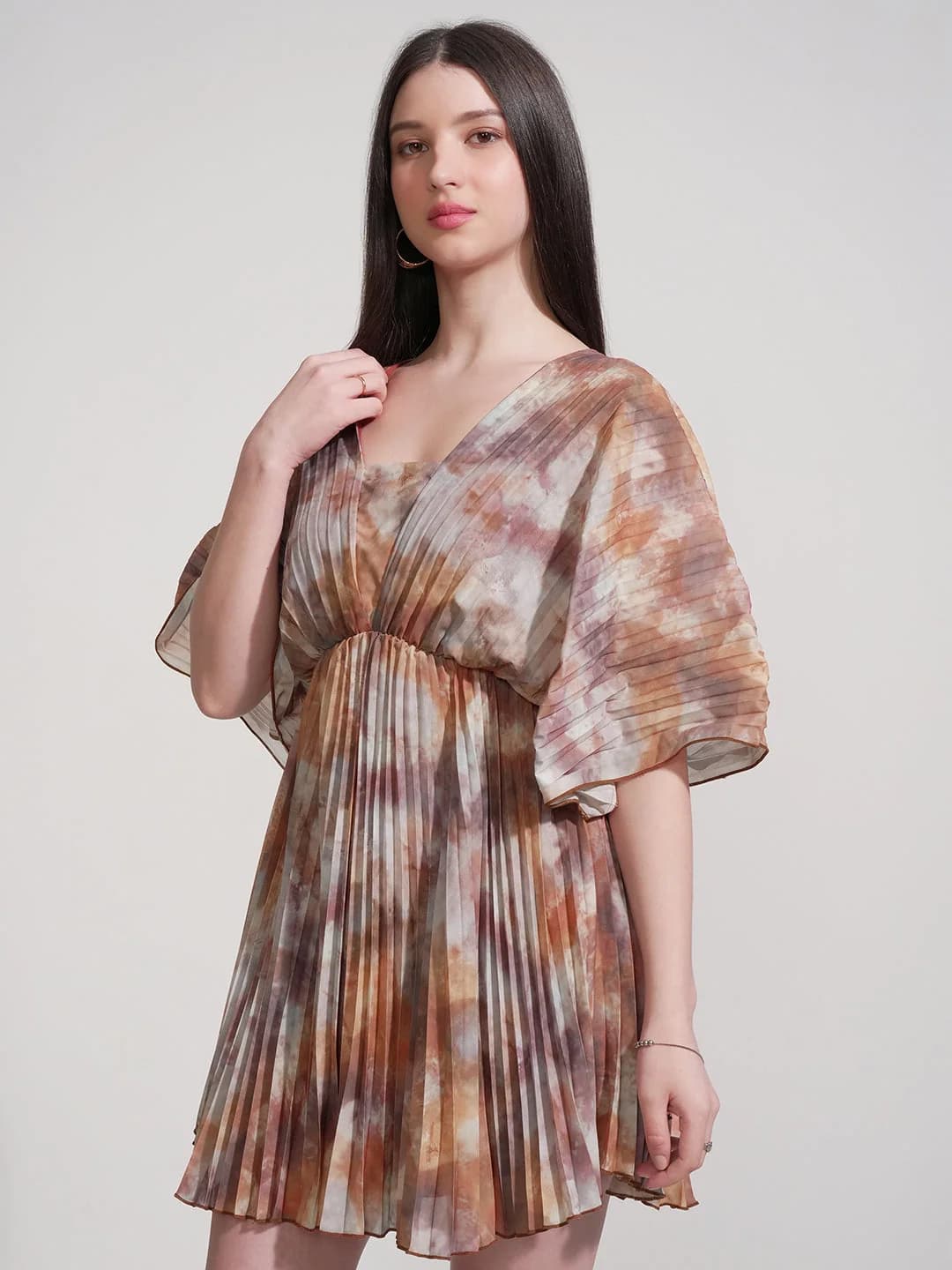 Women's Multicolor Casual Printed Regular Fit Dress