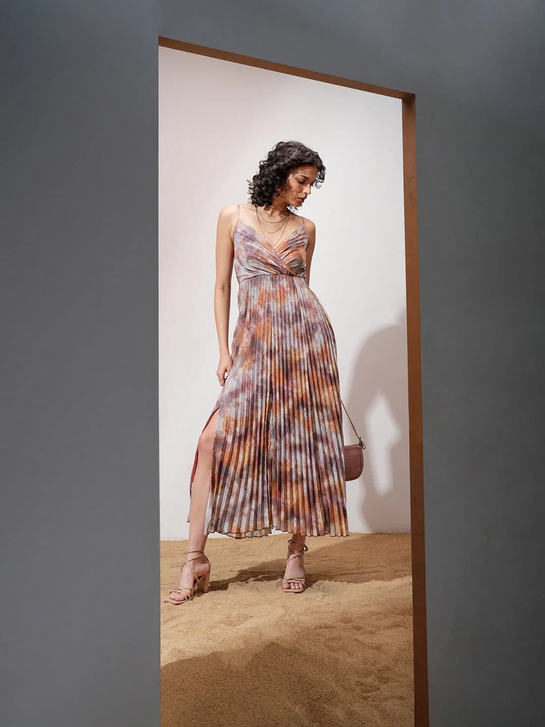 Women's Multicolor Casual Printed Regular Fit Dress