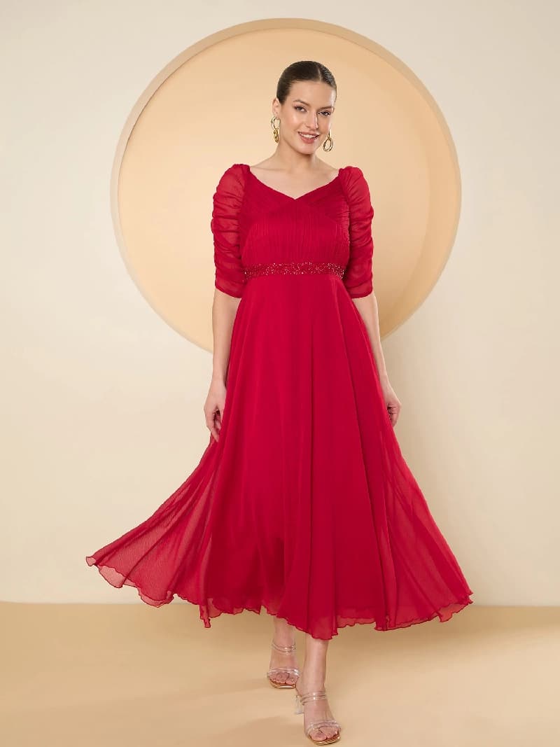 Women's Red Party Dress