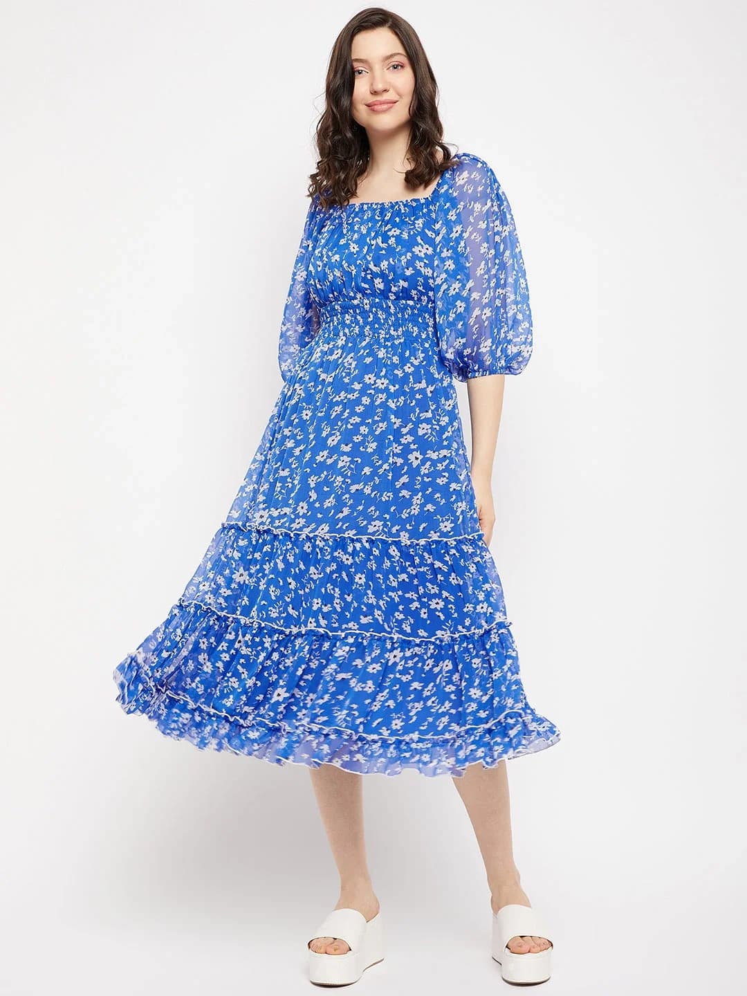 Women's Blue Casual Dress