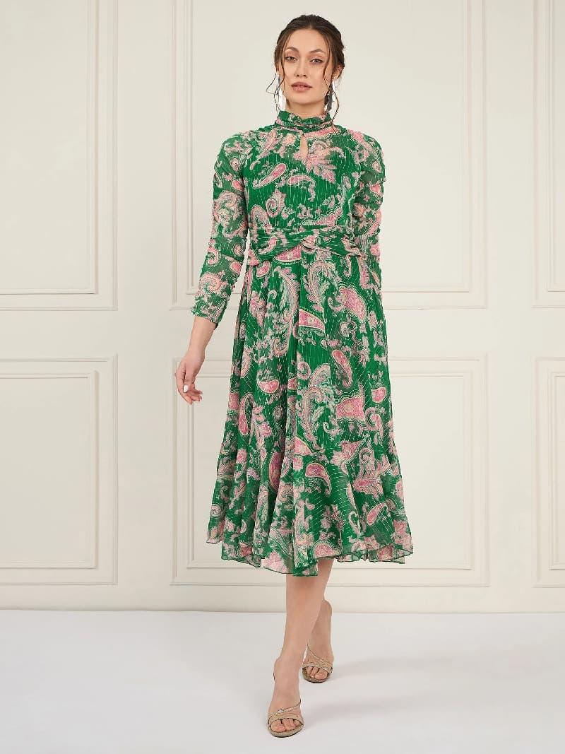 Women's Green Party Dress