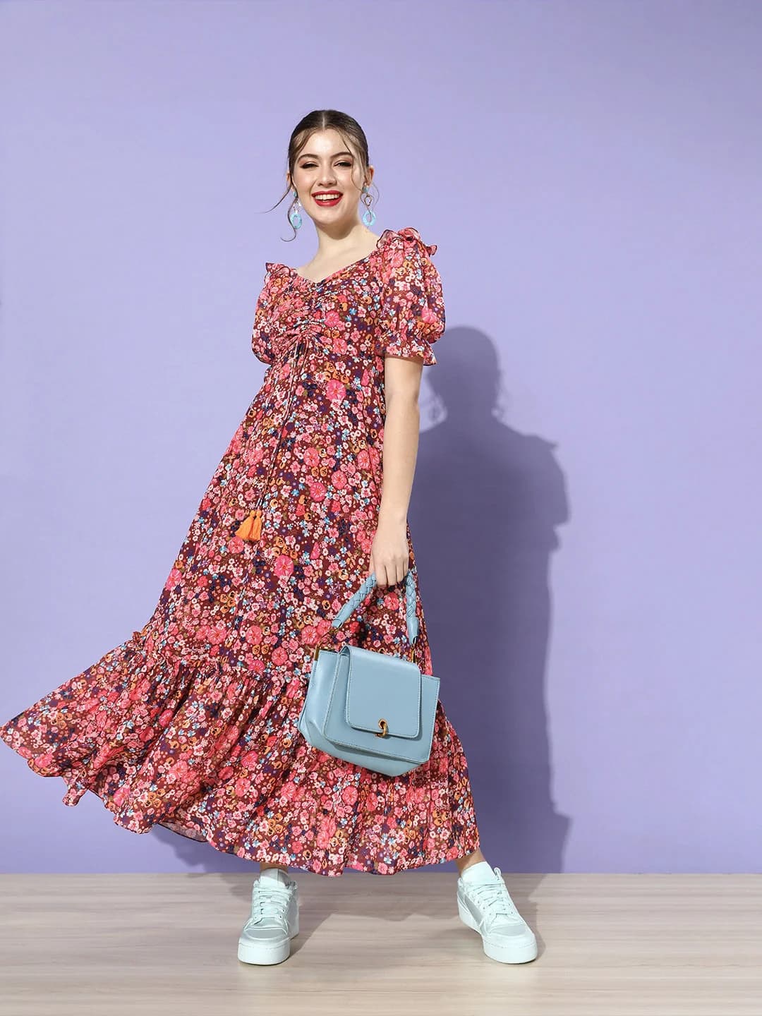 Women's Multicolor Casual Regular Fit Dress