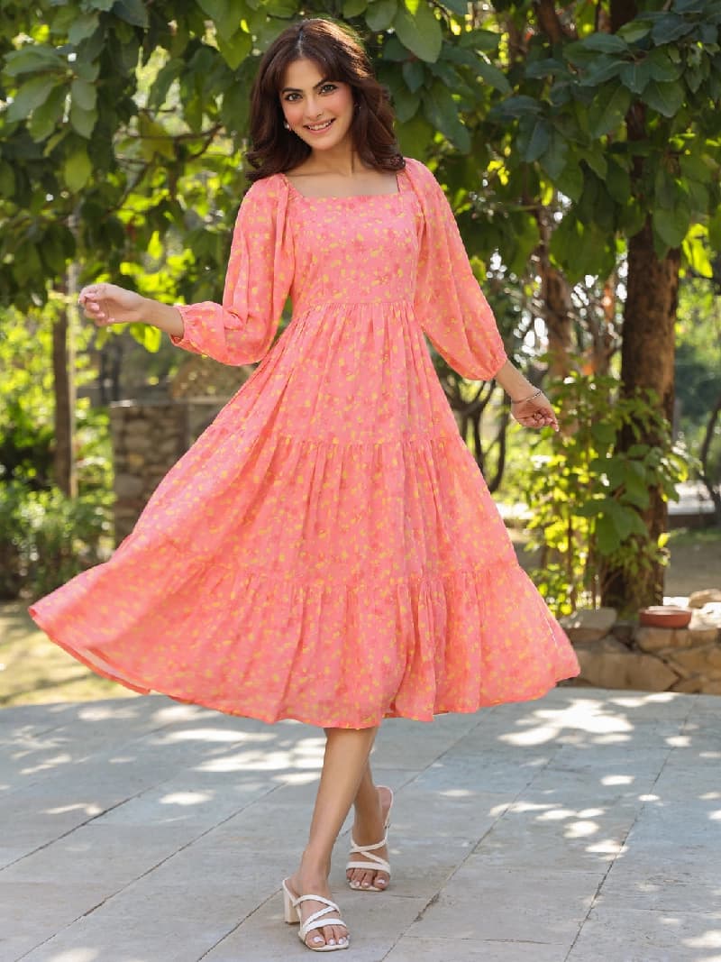 Women's Pink Casual Dress