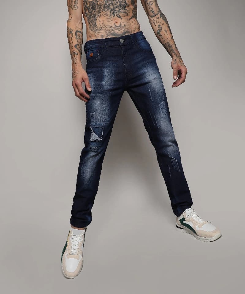 Men's Blue Casual Jeans