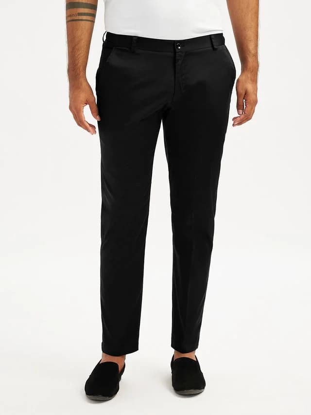 Men's Black Festive Pyjama