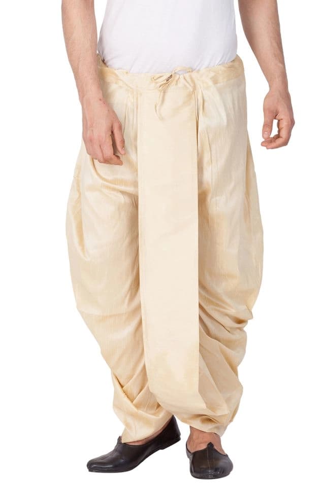 Men's Gold Festive Dhoti