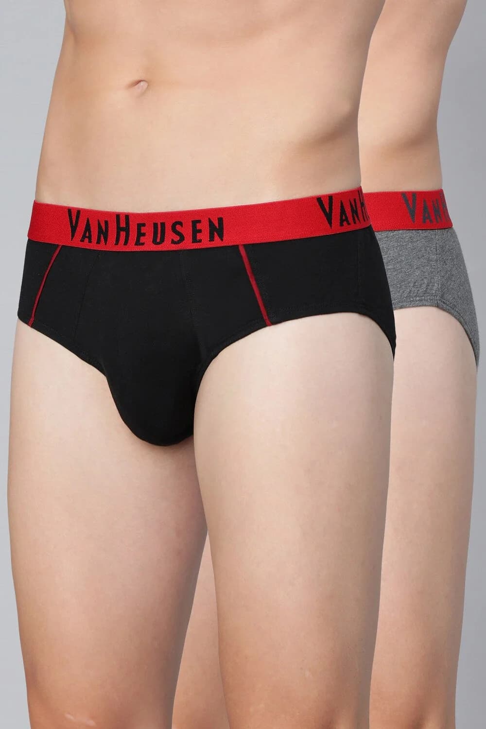 Men's Multicolor Cotton Colour Fresh Briefs Durable Elasticized Waistband, Ultra Soft - Pack of 2