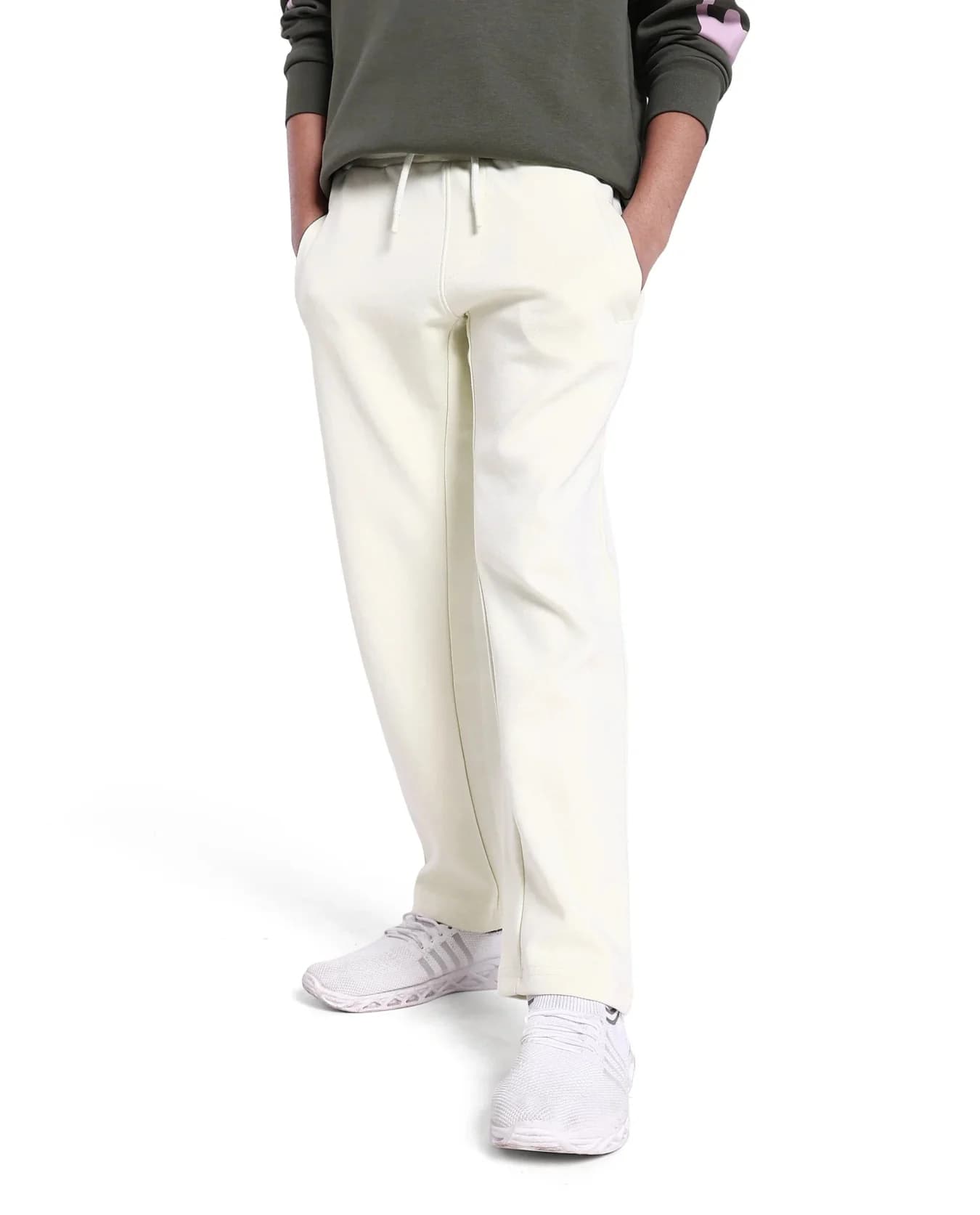 Boys Yellow Casual Regular Fit Solid Track Pant