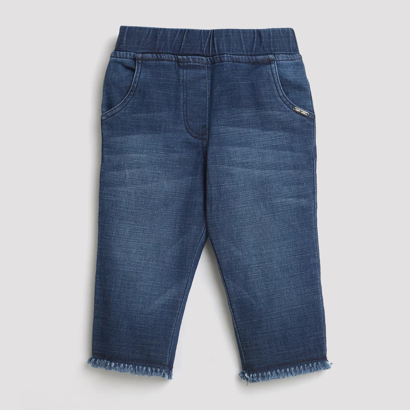 Girls Blue Casual Regular Solid Shorts