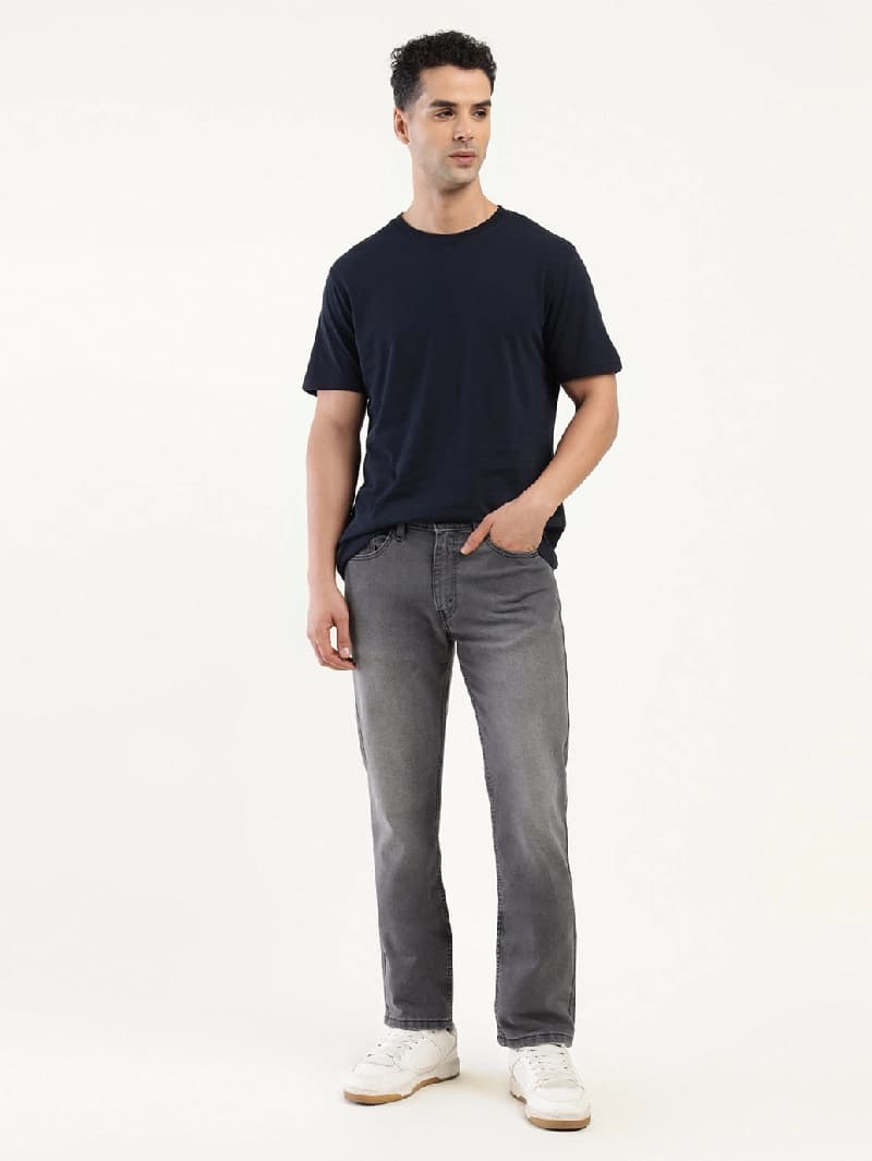 Men's 511 Mid Black Casual Slim Fit Wash Jeans