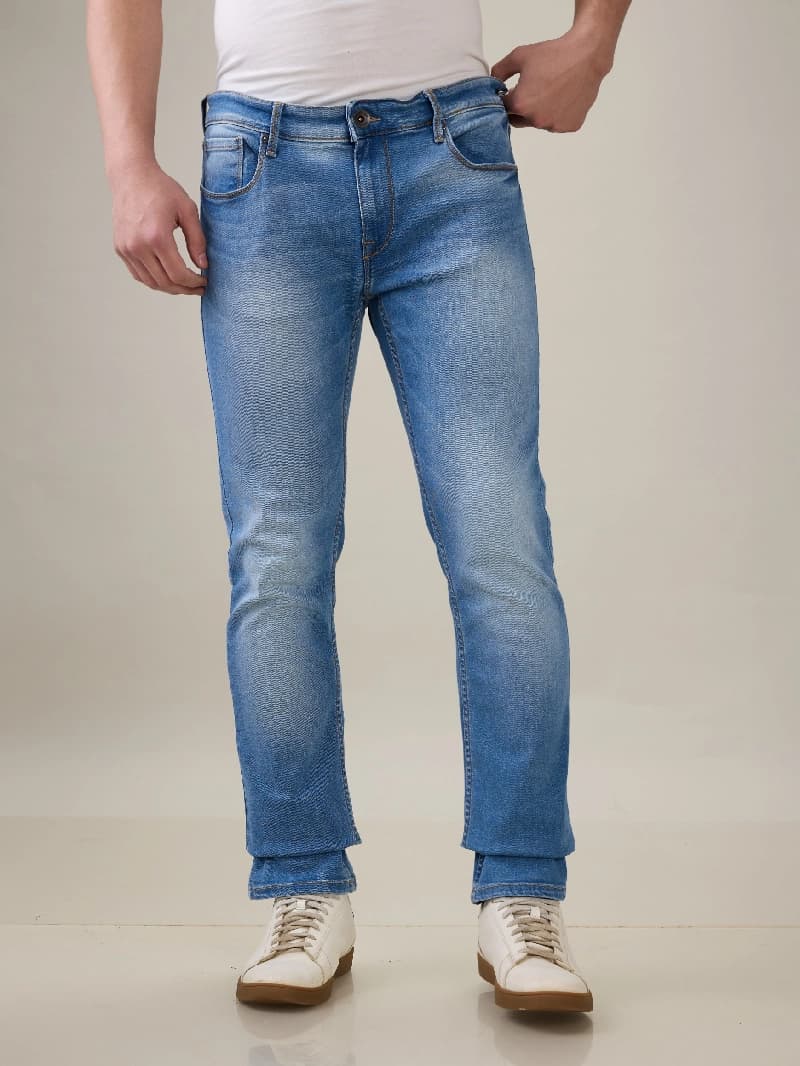 Men's Black Casual Slim Fit Jeans