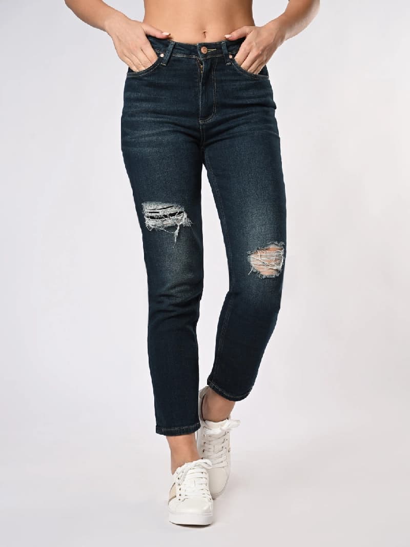Women's Blue Casual Slim Fit Jeans