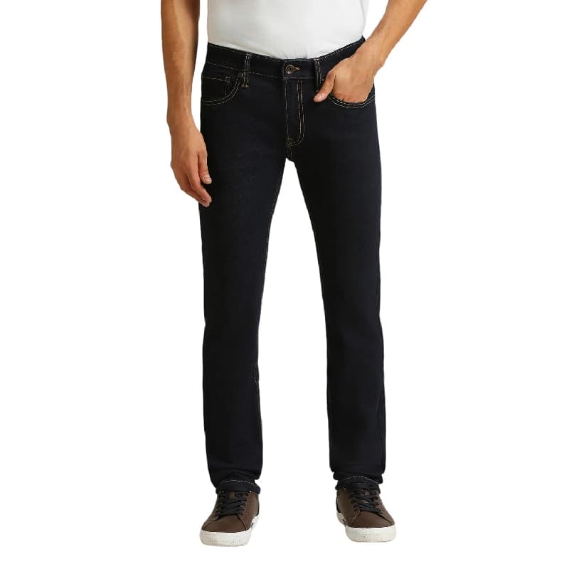 Men's Blue Casual Slim Fit Jeans