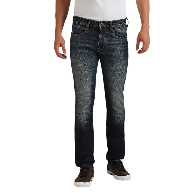 Men's Blue Casual Slim Fit Jeans