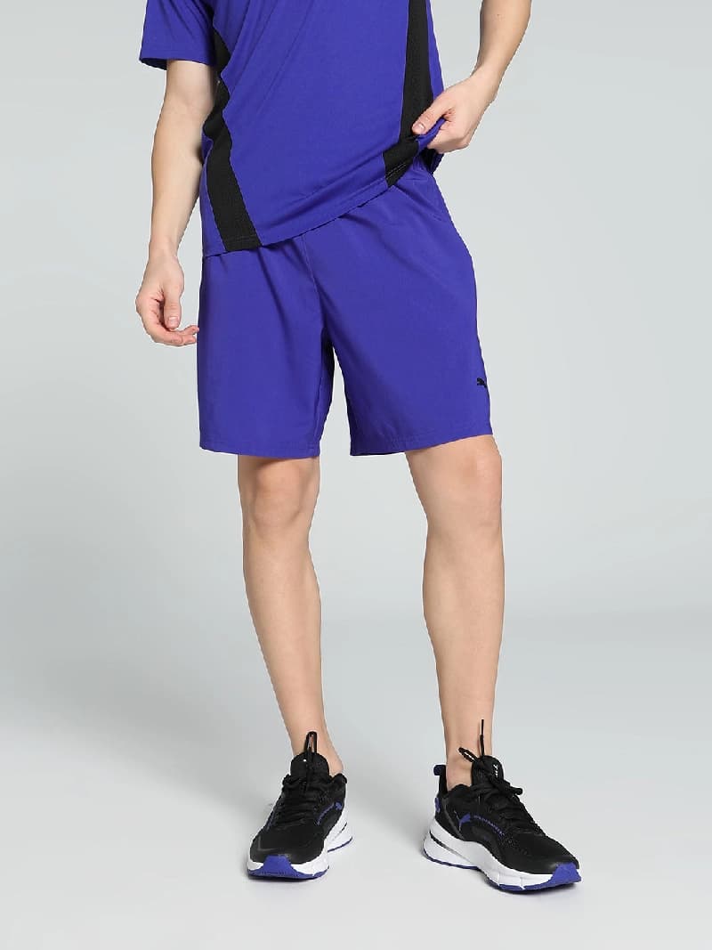 Men's Blue Sports Solid Regular Fit Short