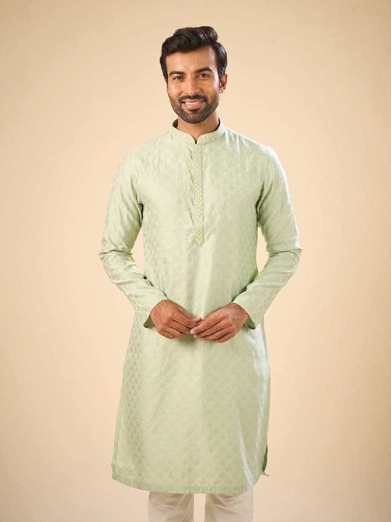 Men's Green Festive Kurta Set