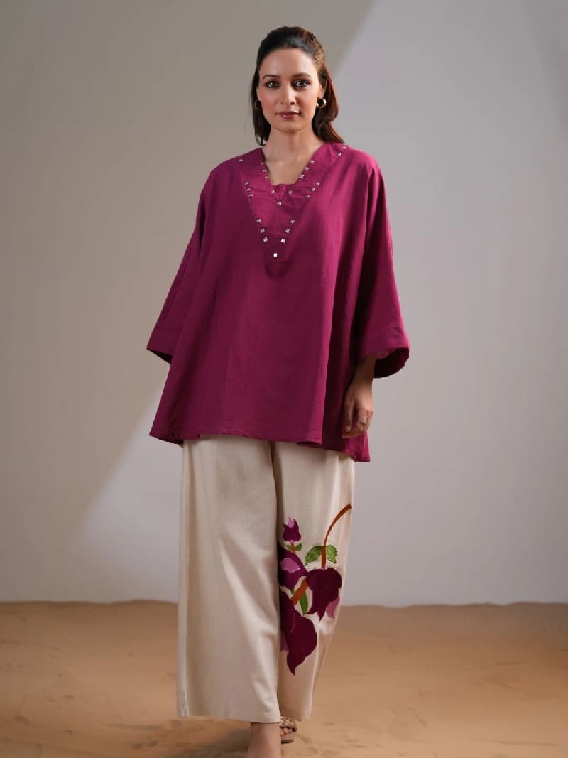 Women's Pink Casual Co-ords Set