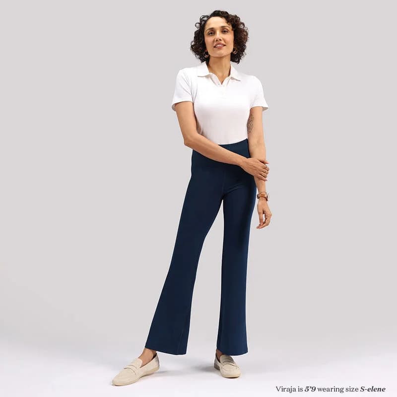 Women's Blue Sports Solid Trouser
