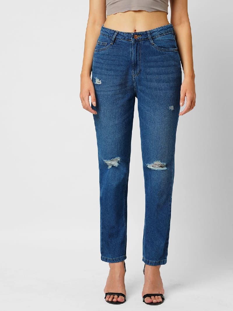 Women's Blue Casual Jeans