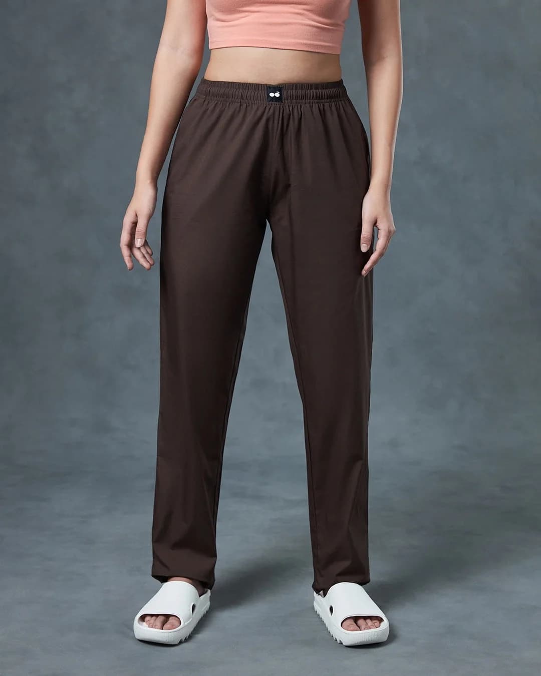 Women's Brown Casual Solid Pyjama