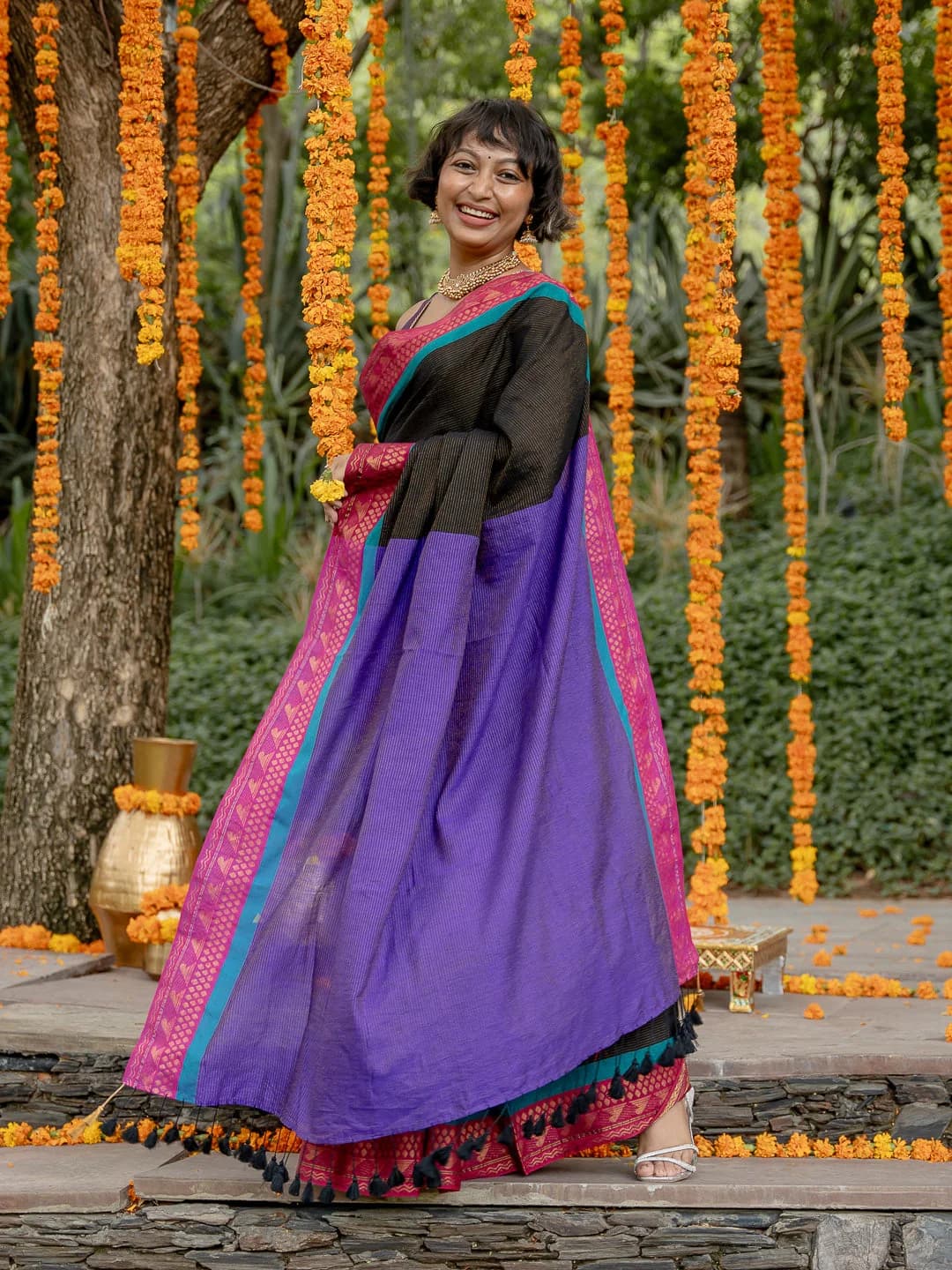 Women's Multicolor Festive Saree