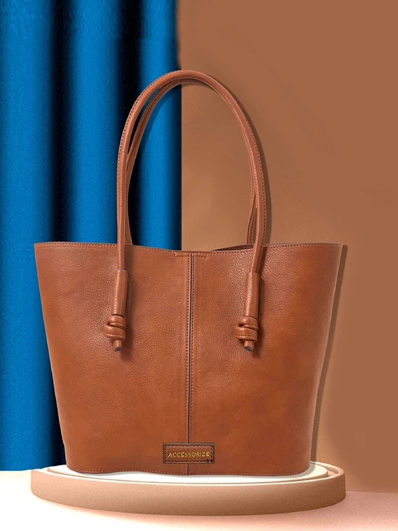 Women's Brown Casual Solid Shoulder Bag