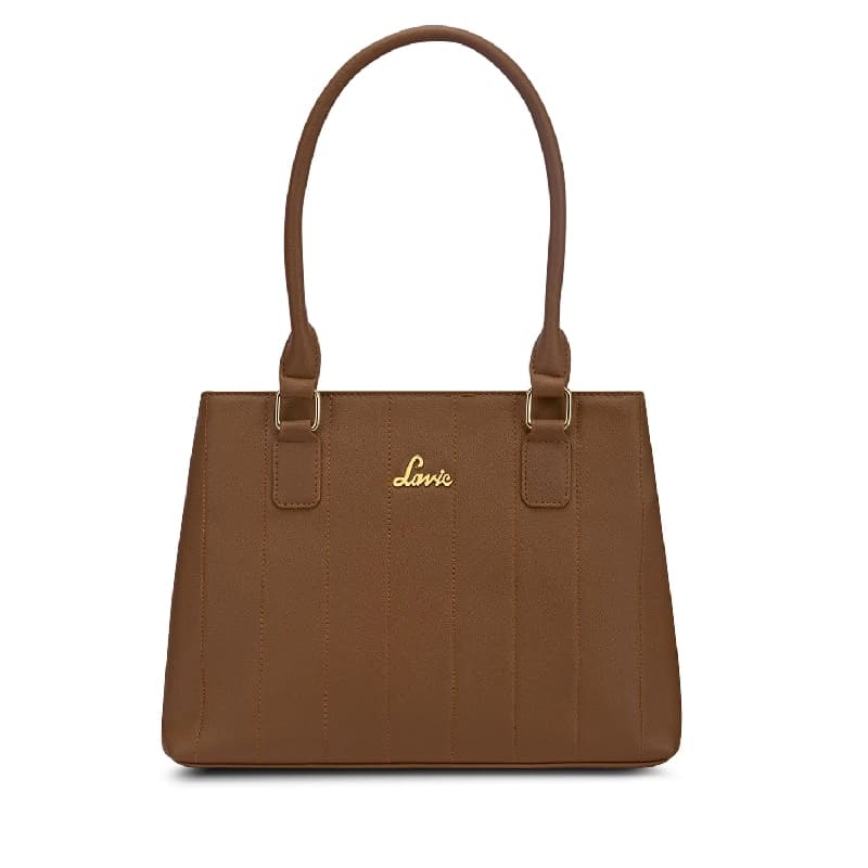 Women's Tan Casual Solid Satchel