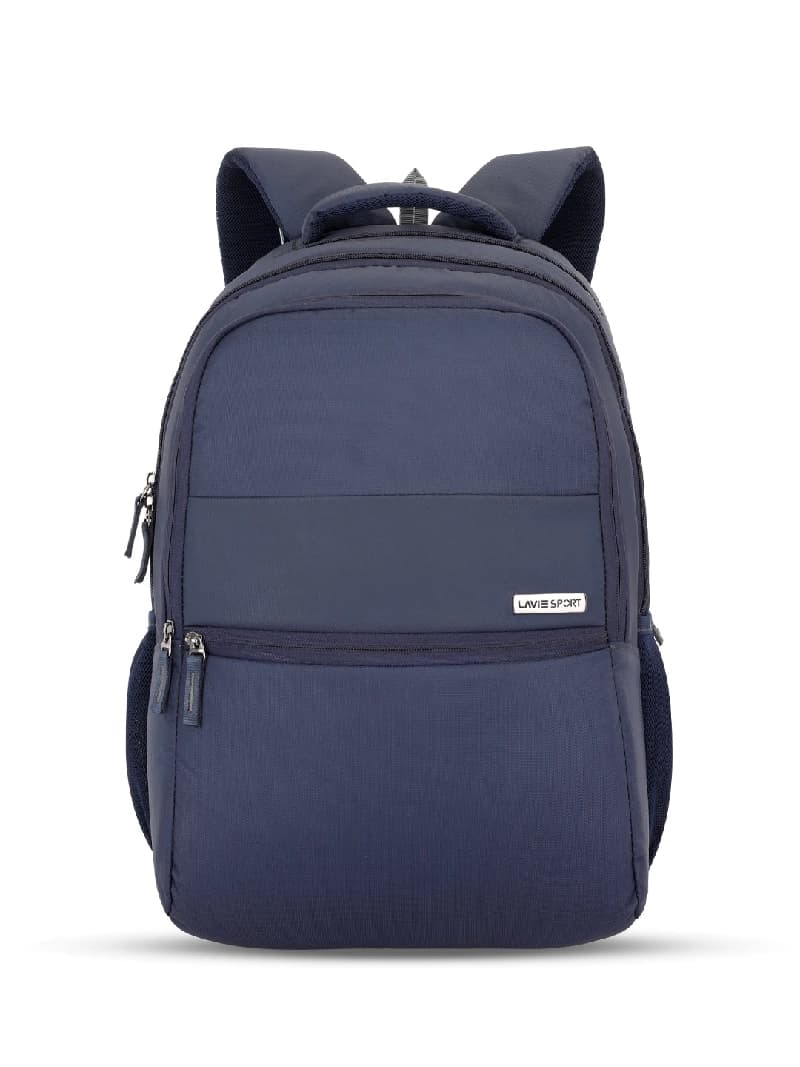 Unisex Navy Blue Work Backpack Solid Laptop Backpack
