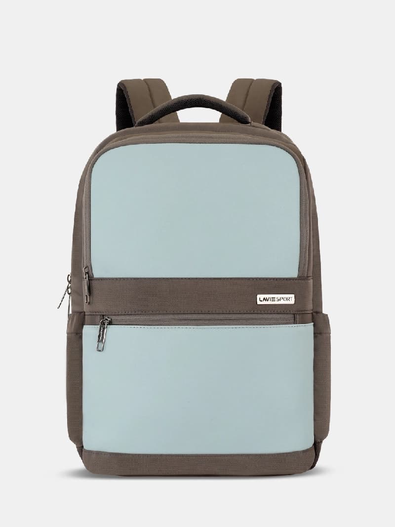 Unisex Blue Work Solid Laptop Backpack