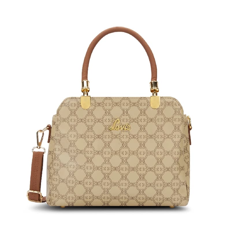 Women's Beige Casual Solid Satchel
