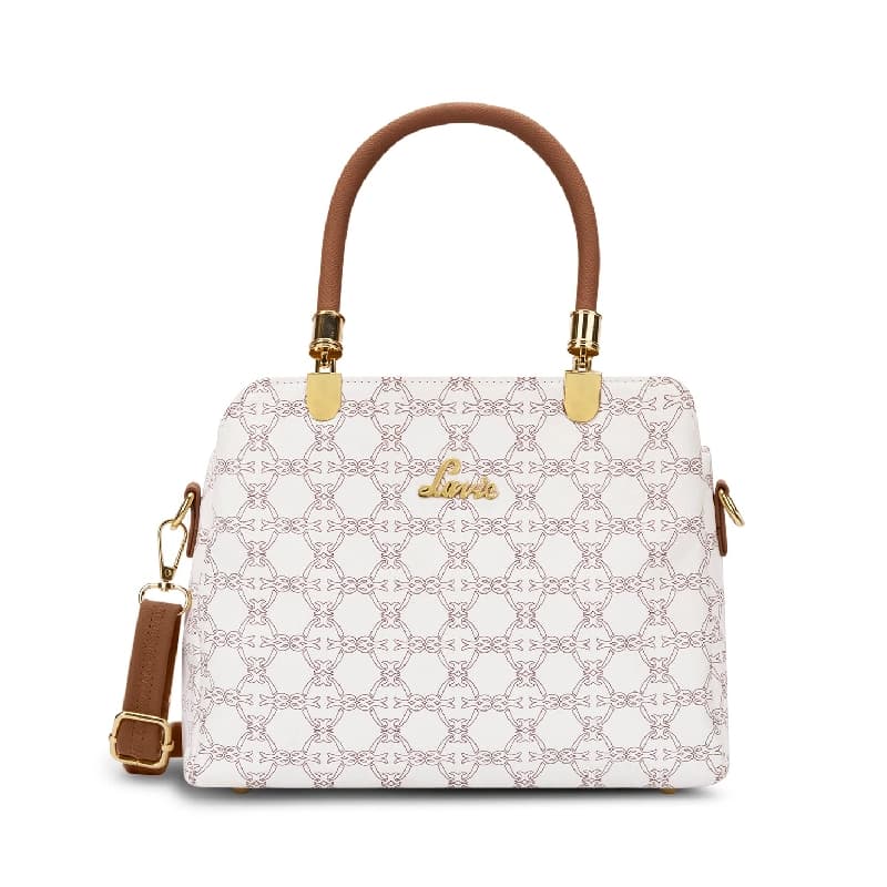 Women's White Casual Solid Satchel