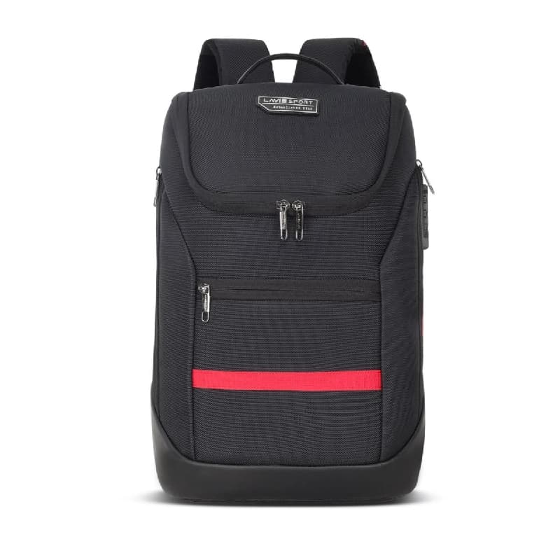 Unisex Black Work Solid Laptop Backpack