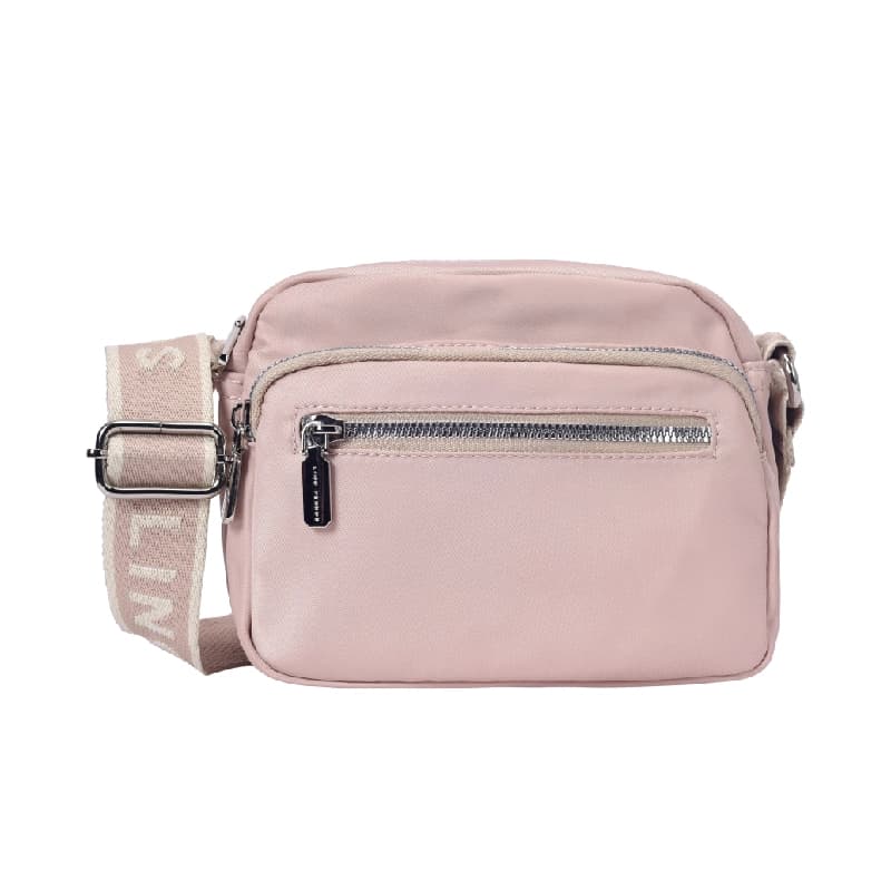 Unisex Pink Casual Solid Crossbody Bag