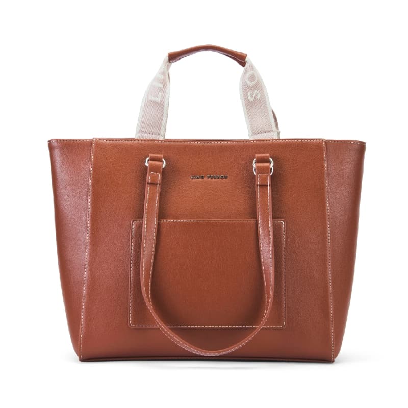 Women's Tan Casual Solid Tote Bag