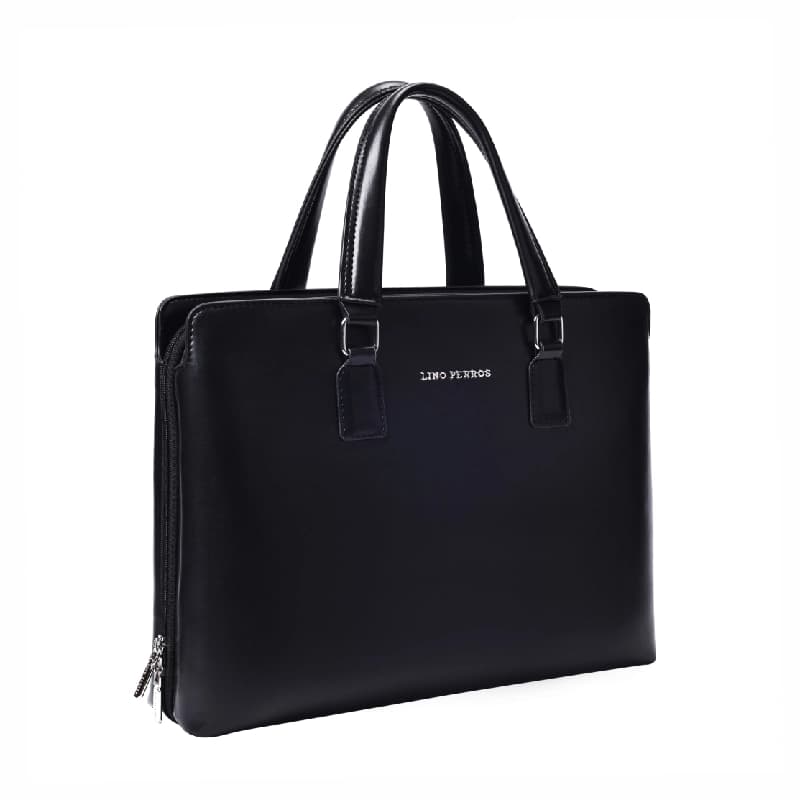 Unisex Black Solid Laptop Bag