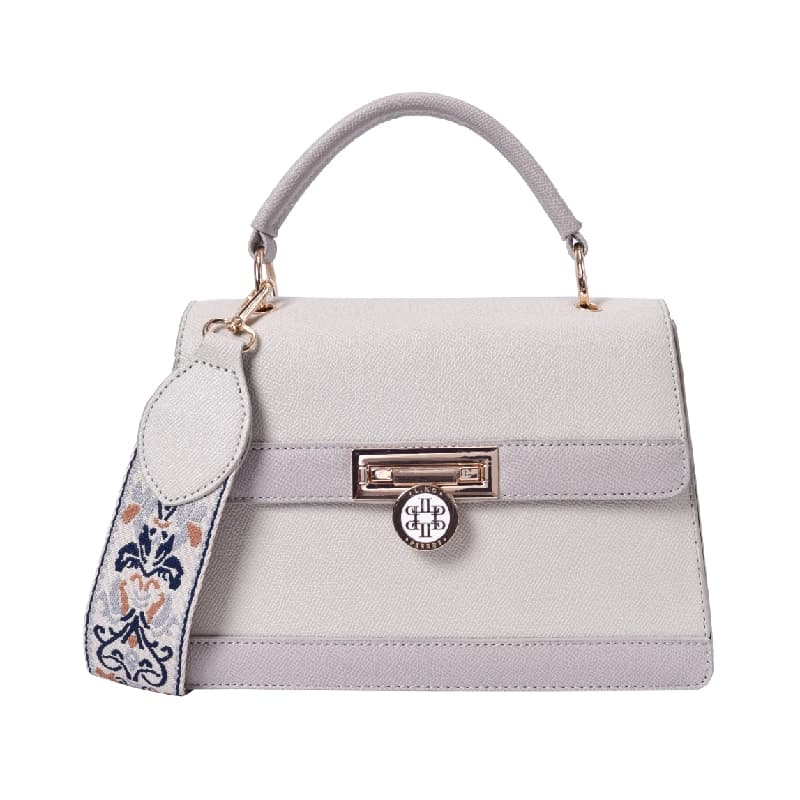 Women's Beige Casual Solid Satchel