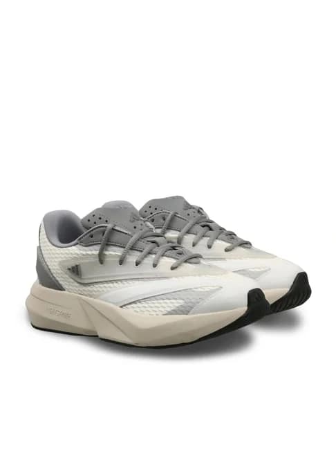 Women's White Light Blaze Lace-Up Running Shoes
