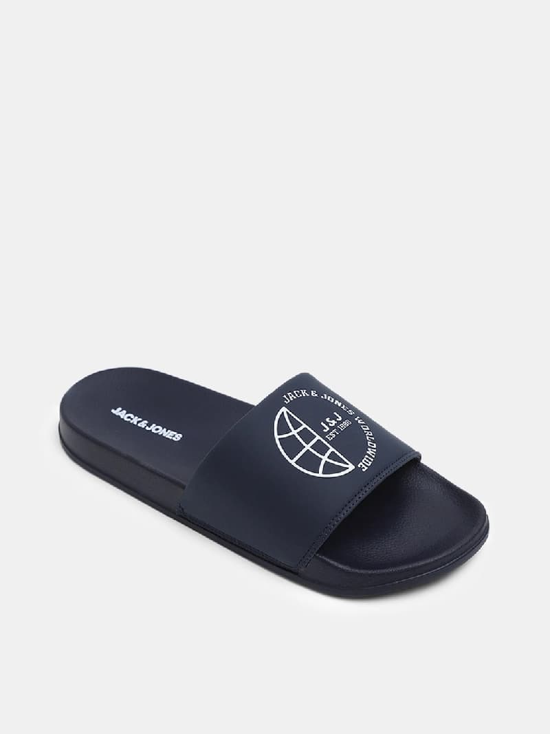 Men's Blue Casual Slides