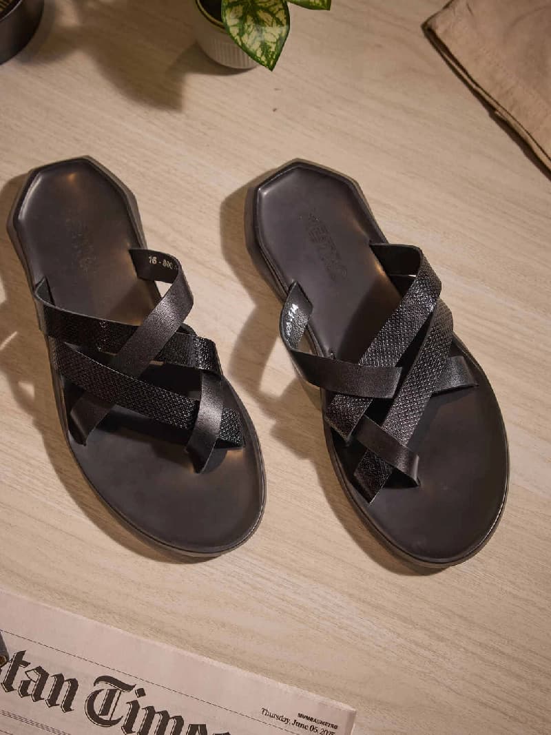 Men's Black Casual Sandals