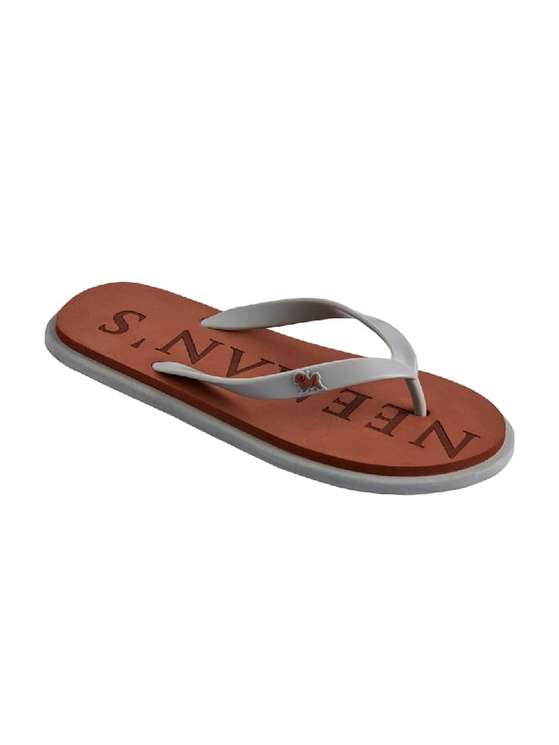 Men's Brown and Grey Eco Classic Flip-Flops