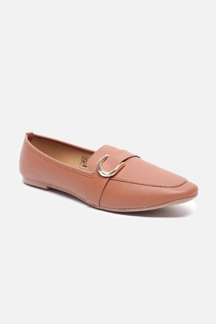 Women's Brown Casual Solid Loafers