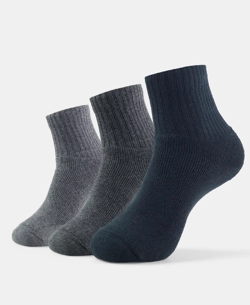 Men's Multicolour Cotton Blend Socks - Pack of 3
