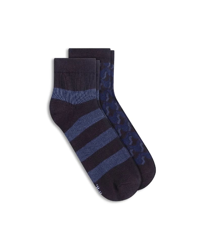 Men's Durab & Cont Assorted High Ankle Socks - Pack of 2