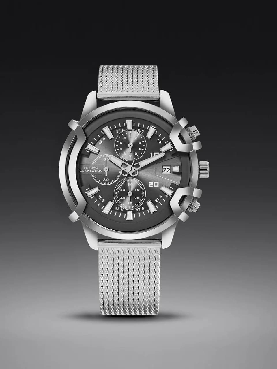 Men's Grey Casual Analogue Watch-FCH003SM