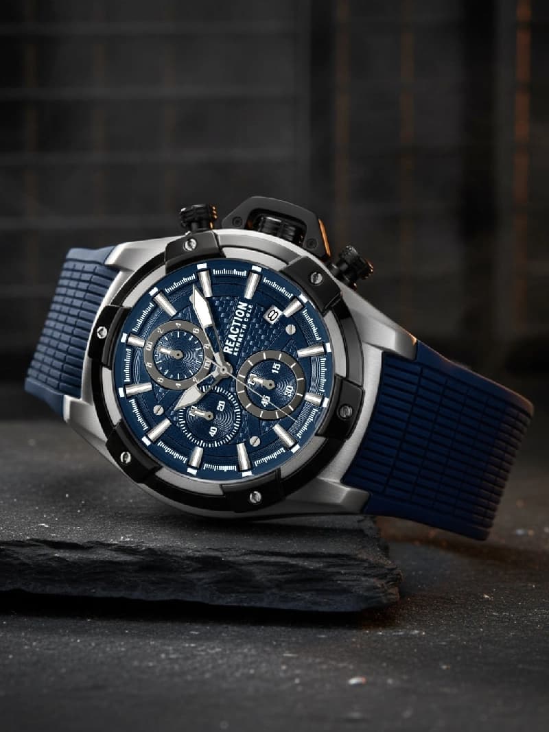 Men's Blue Casual Round Analogue Watch-KRWGO0070203