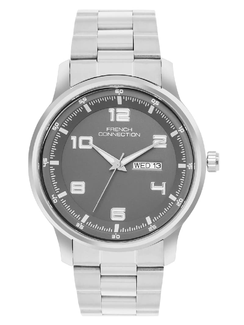 Men's Gun Silver with Grey Dial Watch - FCN0171SM