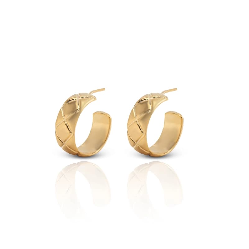 Women's Golden Cushion C-Hoops